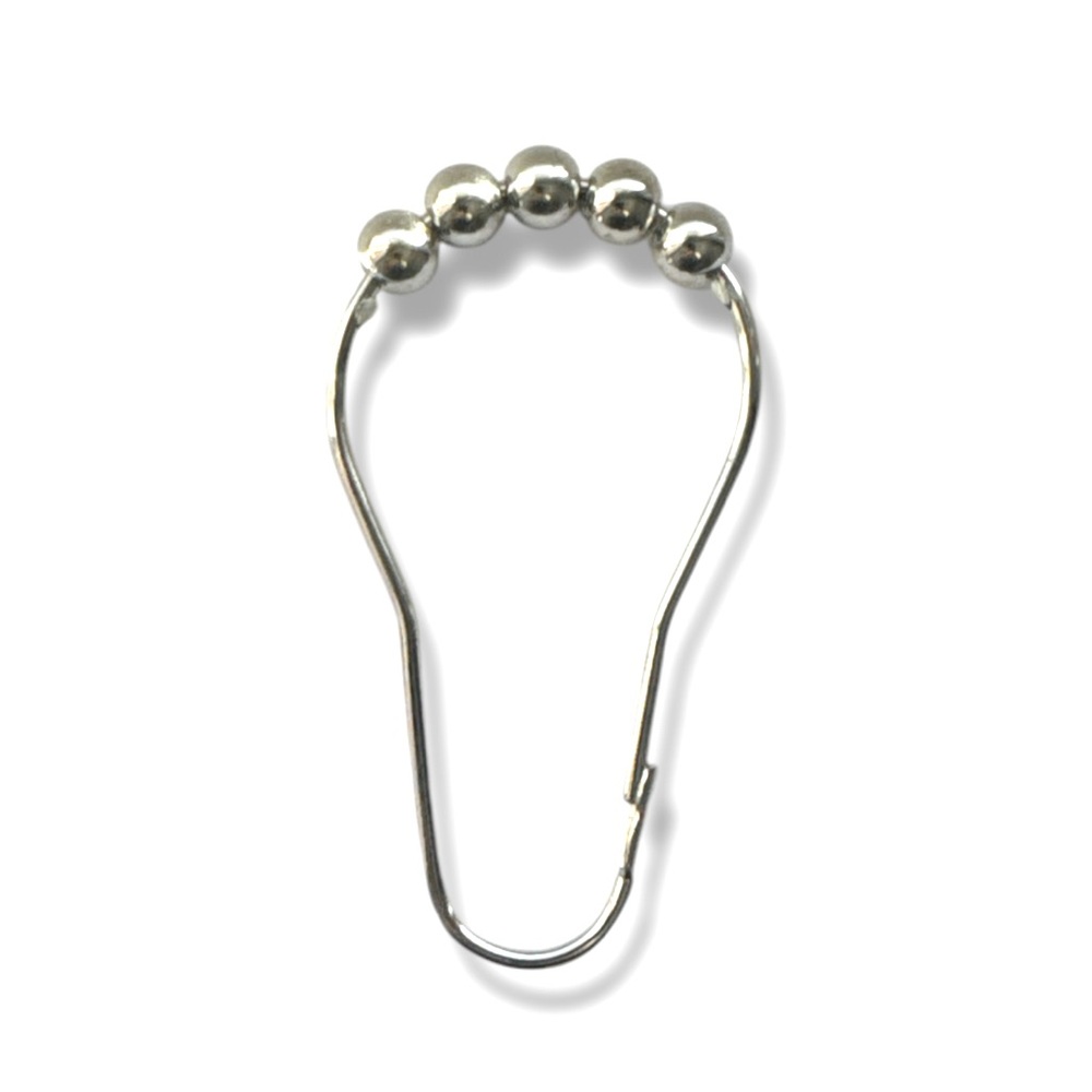 3 FOR $20 BATH ACCESSORIES Shower Curtain Silver Hooks Rings Pack of 12 BNIP